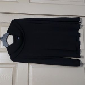 Windridge Cheryl Nash cowlneck black stretchy sweater size medium